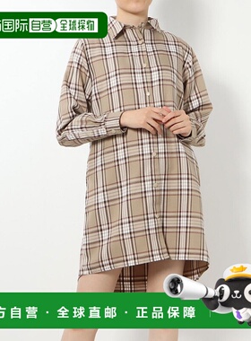 日本直邮TIGORA 女士防水格纹衬衫连衣裙 [TI1866EW16452]