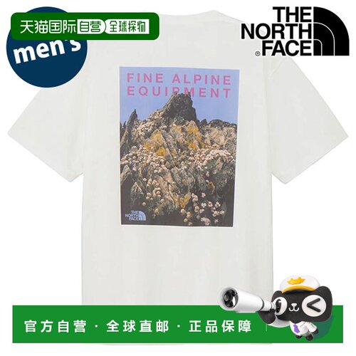 日本直邮THE NORTH FACE S/S Mountain Flower Tee 白色 T恤