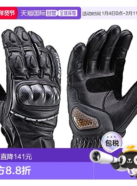 【日本直邮】Daytona 摩托车手套M山羊皮炭保护触屏可四季全运动