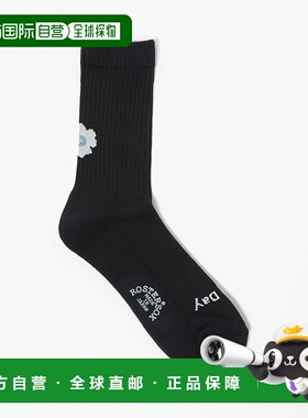 1h可退 日本直邮ROSTER SOX 男装 花朵图案 全棉混纺 舒适中筒袜