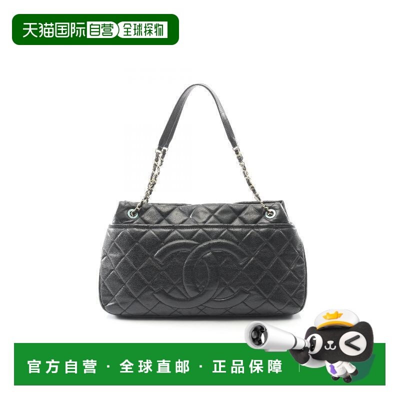 日本直邮中古Chanel香奈儿女包A级95新coco mark双C鱼子酱牛皮革,箱包皮具/热销女包/男包,托特包,淘宝优惠券,粉丝福利购,淘宝优惠卷