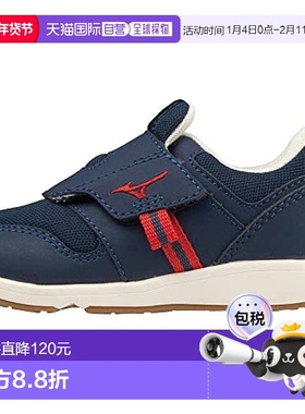 【日本直邮】Mizuno美津浓 男女运动童鞋 藏青红 13.0cm C1GD2232