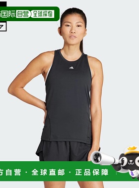 日本直邮 adidas Designed for Training女士黑色运动背心 IQ2652