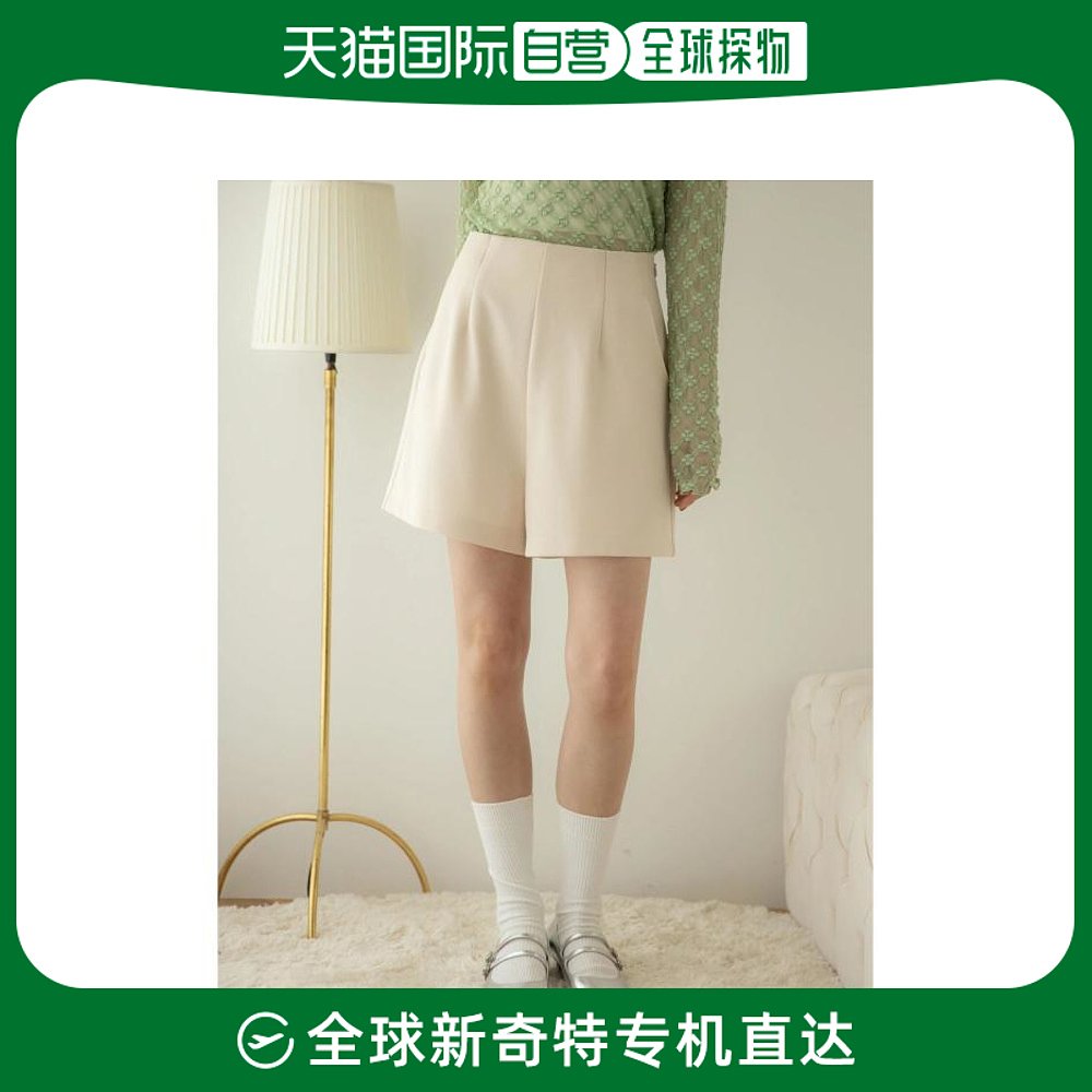 日本直邮earth music&ecology 女士高腰短裤 优雅设计 显腿长 舒