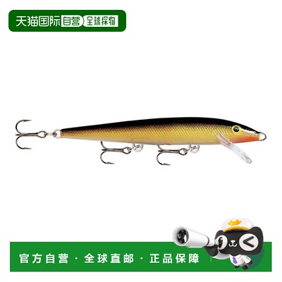 【日本直邮】Rapala乐伯乐 路亚饵 米诺Original Floater 金色13c