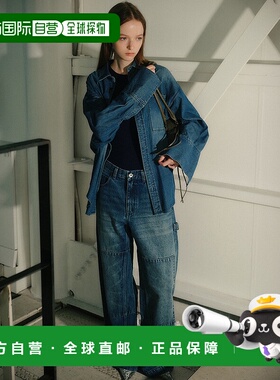 1h可退 日本直邮LE CIEL BLEU 女装 直筒丹宁工装裤 双膝设计 27A