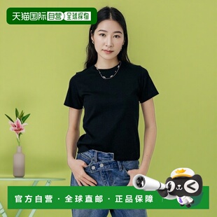 1h可退 日本直邮MOUSSY 女士SUVIN GIZA棉质T恤 010IS1806921