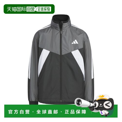 日本直邮Adidas/阿迪达斯夹克外套撞色拉链防风长袖宽松日版儿童