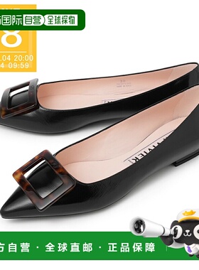 日本直邮ROGER VIVIER 平底浅口鞋 黑色 女士 rvw57539530tm6 b99