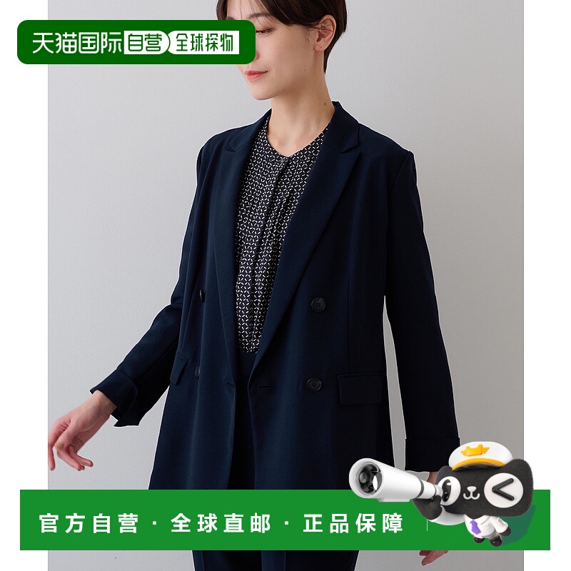 1h可退 日本直邮INDIVI 女士双排扣修身西装外套 12742102202501
