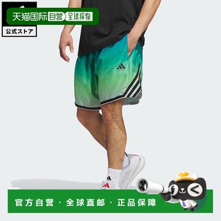 AOP 疯狂轻 篮球短裤 男款 绿色 日本直邮 JV6912 adidas