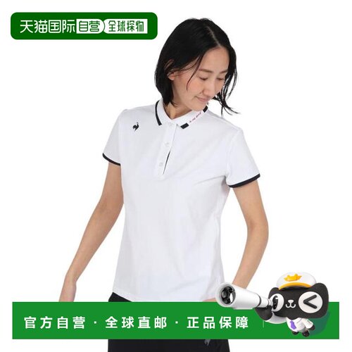 日本直邮lecoqsportif 女士 Polo 衫 LT6SHS40L 白色 商务休闲