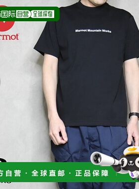 日本直邮Marmot MMW Collection Logo-T T恤TSSMC404 BWT（白色）