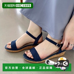 日本直邮Oriental Traffic 2025春夏新作楔形鞋底单带凉鞋 55203