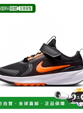 日本直邮Nike 星跑者 5 PS 儿童运动鞋 [HF7005-006] 黑色×橙色