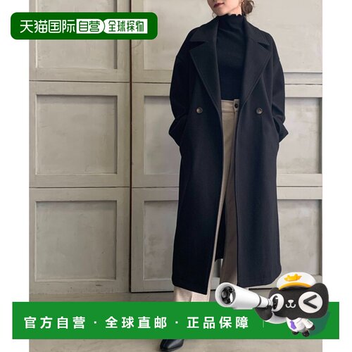 日本直邮moment+ 女士侧开叉长款切斯特外套 村上【付后1h可退】