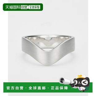 1h可退 日本直邮agete 阿卡朵 女士V型简约银戒指 10252111208