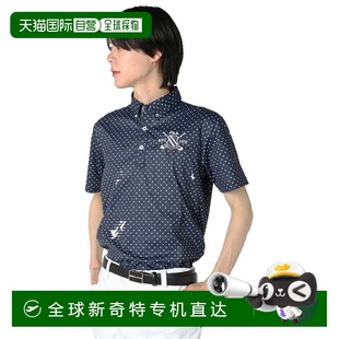 衫 FILA 男士 半袖 日本直邮日本直邮 高尔夫服装 POLO 圆点 2025