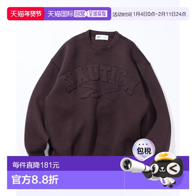 1h可退 日本直邮Reebok×NAUTICA男装双标拱形LOGO立体感卫衣 102