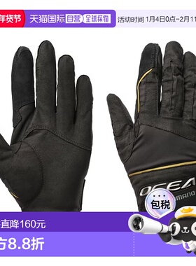 日本直邮Shimano 手套 05 Ocea Casting Pro 手套 M 黑色 GL-062Y
