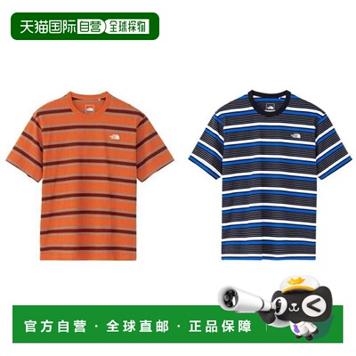 日本直邮THE NORTH FACE S/S MULTI BORDER TEE 短袖多边 T 恤 春