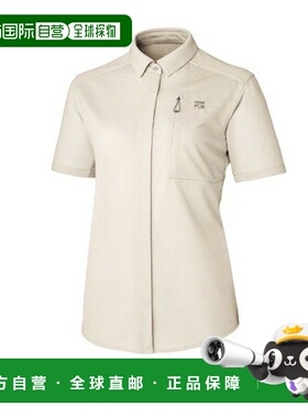 1h可退 日本直邮finetrack 女士拉米棉混纺透气短袖功能衬衫 FMW1