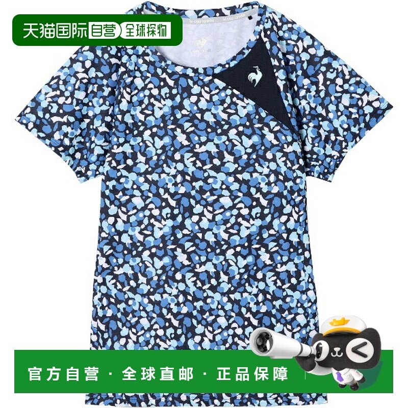 日本直邮Le coq sportif Aile Forme 图案比赛衫女士网球比赛衫短