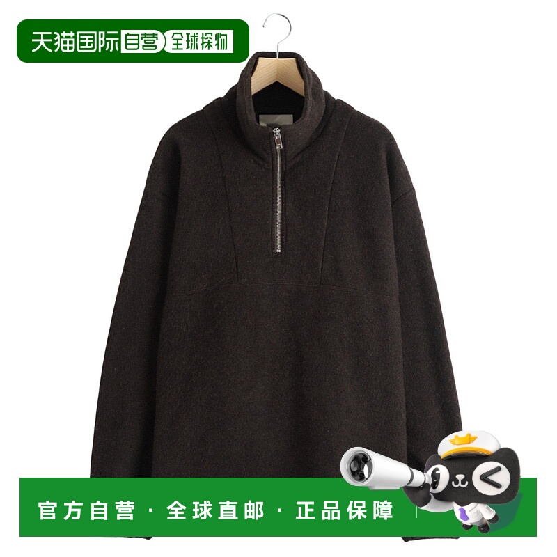 1h可退 日本直邮YOKE 男装 羊毛混纺 半拉链抓绒衫 宽松设计 YK25