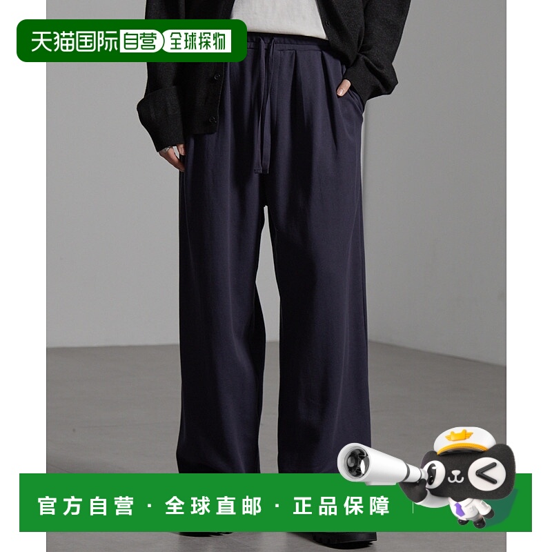 1h可退 日本直邮CIYOT男女同款宽松双褶抽绳卫裤 断开下摆设计 CI