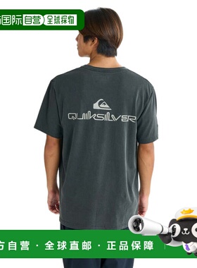 日本直邮Quiksilver DOUBLE LOGO男士半袖T恤 25SUQST252013 黑色