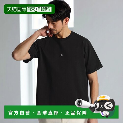 1h可退 日本直邮LANVIN en Bleu 男士 丝滑触感卷袖圆领T恤 16680