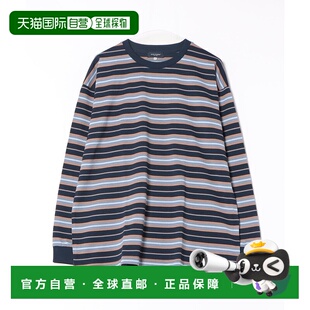 男装 NUMBER 舒适棉感 宽松长袖 彩色条 1h可退 T恤 日本直邮BACK