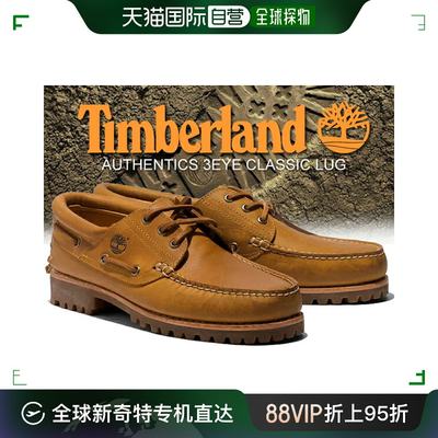 Timberland 3EYE 经典凸纹棕色 a5ywh 船鞋小麦色添柏岚