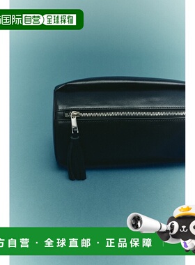 1h可退 日本直邮RIM.ARK女士真皮鼓型手拿包独特流苏设计 460IAL5