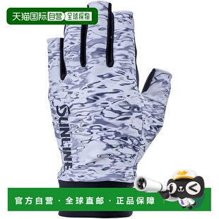 【日本直邮】SUNLINE 防晒钓鱼露指手套 SUG-703 灰色