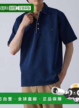1h可退 日本直邮j.n.r.d 男士鹿仔纹翻领短袖POLO衫 2025AAOM0547