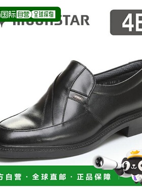 日本直邮Moonstar月星 MB6021A 黑色男士商务皮鞋4E宽楦皮鞋防水
