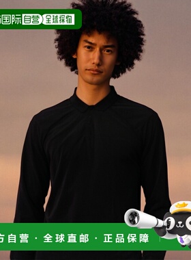 【日本直邮】Sk11藤原产业ONE UP长袖翻领POLO衫LL码黑色3件上衣