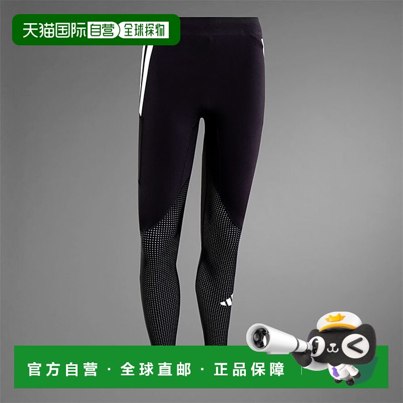 日本直邮阿迪达斯男士 Adizero 跑步长款紧身裤慢跑马拉松跑步服