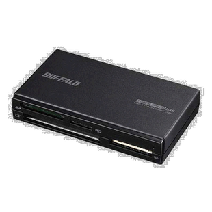 【日本直邮】巴法络Buffalo UHS-II适用USB 0/2多功能读卡器 黑色