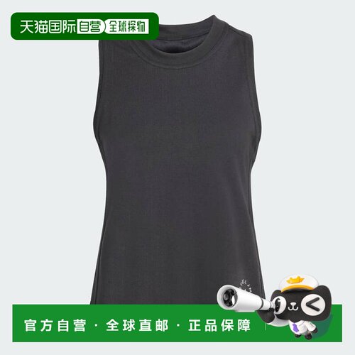 日本直邮Adidas/阿迪达斯纯色徽标圆领套头无袖背心日版女款 IB68