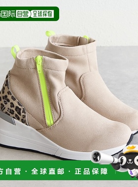 日本直邮Arnold Palmer 女士靴子防水短靴防寒防水蓬松厚底秋冬温