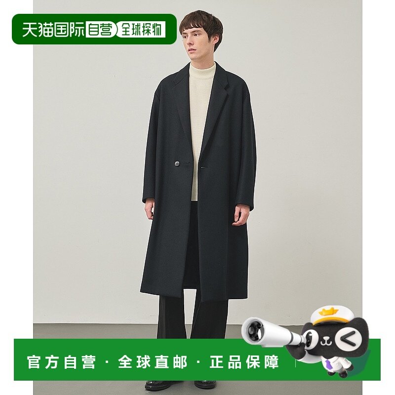 1h可退 日本直邮STUDIOUS男士宽松版型羊毛混纺 Chester 战壕风大