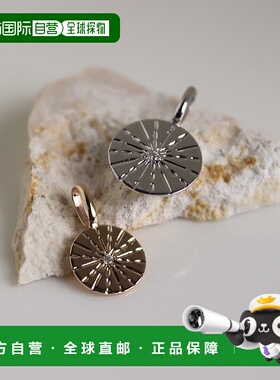 1h可退 日本直邮cui-cui 男女同款 K10黄金白金配对项链吊坠 0.01