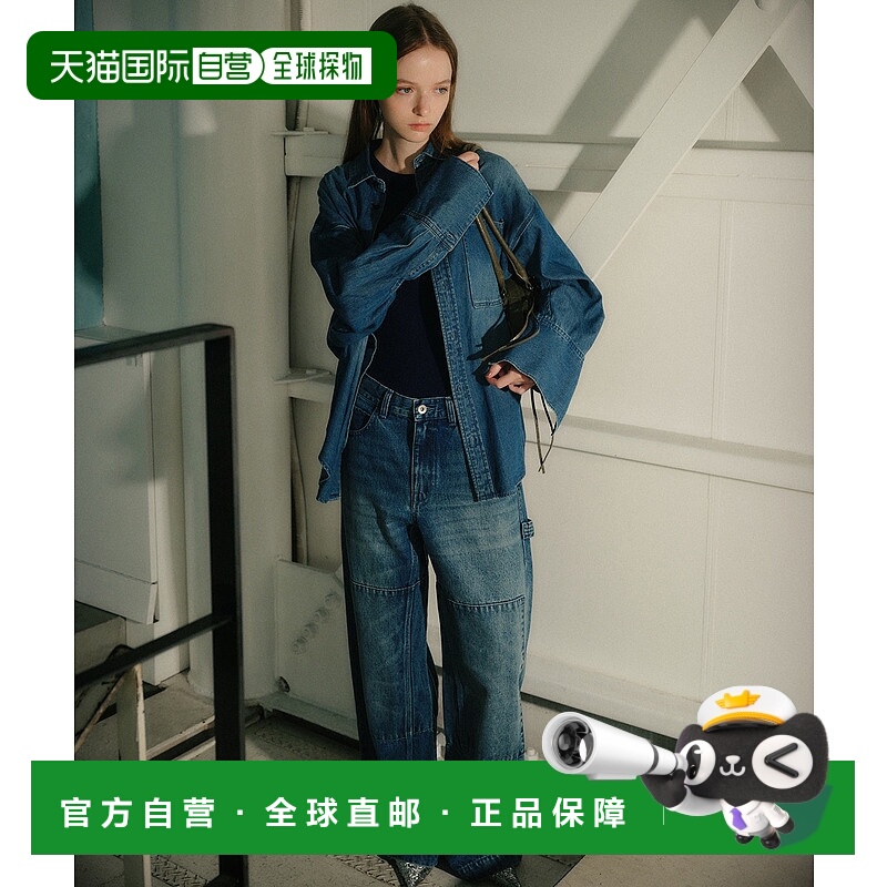 1h可退 日本直邮LE CIEL BLEU 女装 直筒丹宁工装裤 双膝设计 27A