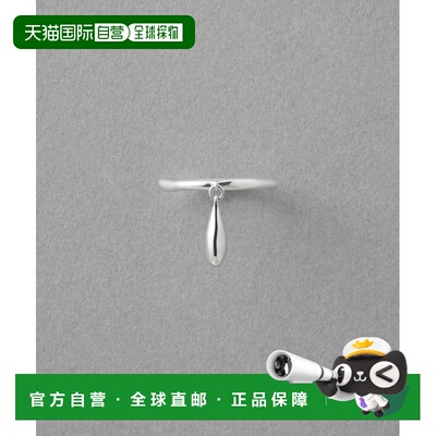 日本直邮ete 女士 波尔卡圆点 轻盈摇曳滴落感 银饰戒指 110657