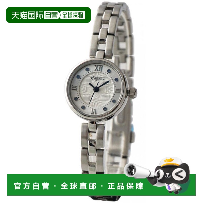 日本直邮GRANDEUR优雅时尚三针石英女士不锈钢表带手表ESL078W1