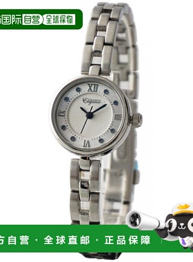 日本直邮GRANDEUR优雅时尚三针石英女士不锈钢表带手表ESL078W1