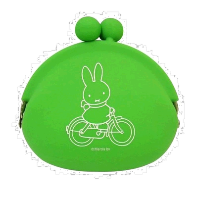 【日本直邮】Kawada动漫背包米菲兔silicone迷你口金包绿色