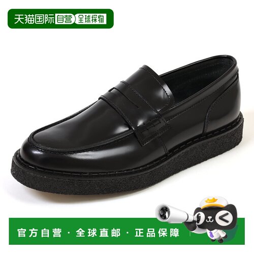 日本直邮FRED PERRY × GEORGE COX 便士乐福鞋 SB1345 102 黑色
